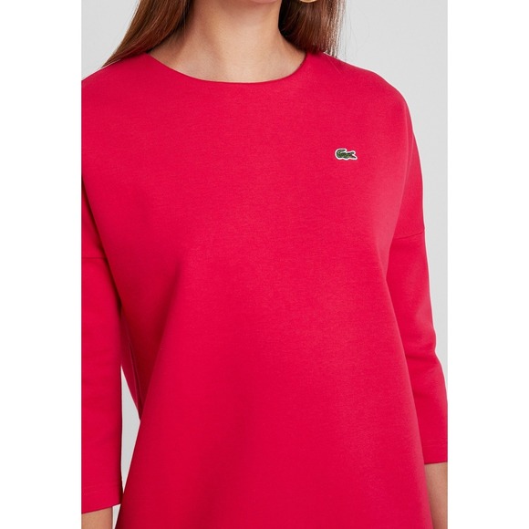 Lacoste Sport Red Oversized Logo Tape Dress Size 40 (M) - Picture 3 of 12